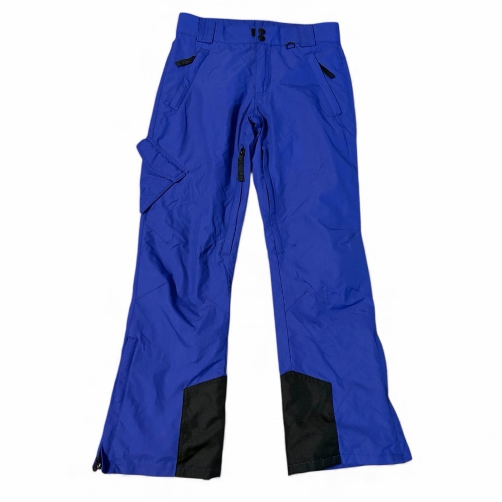 Slalom Insulated Cargo Snow Ski Pants Royal Blue Winter Size XS
